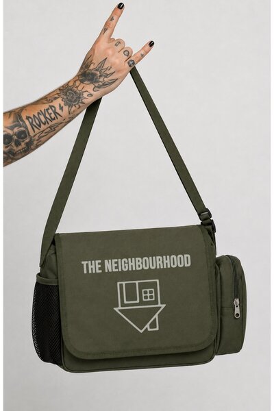 Fuddy Moda Unisex Rock Band the Neighbourhood Printed Messenger Bag