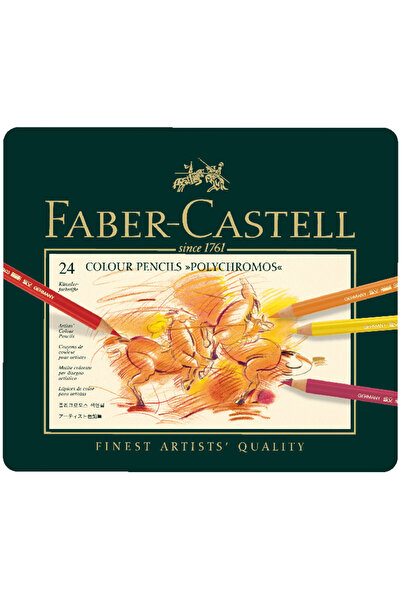 Faber Castell Σετ Ξυλομπογιές Φάμπερ-Καστέλ Πολυχρωμός, κουτί των 24 (110024)