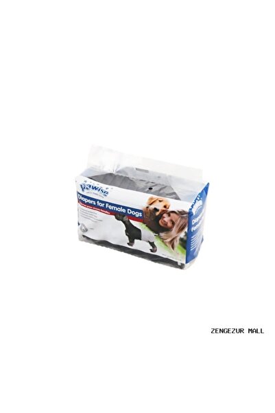 Pawise Zengezur Dog Bottom Tie Diaper S Size Black (171909) 12 Pieces