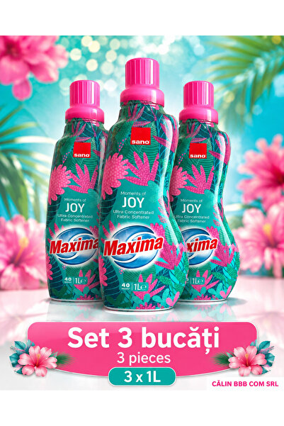 Sano Комплект от 3 броя Maxima Moments of Joy, Ултра-концентриран балсам за п...
