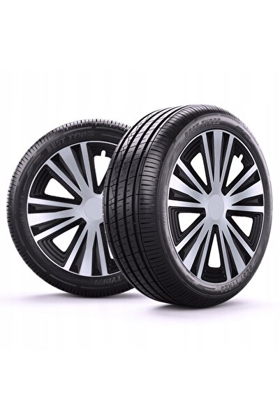NO BRAND Capace de roată negru-argintii de 15 inch pentru FORD, Renault, OPEL...