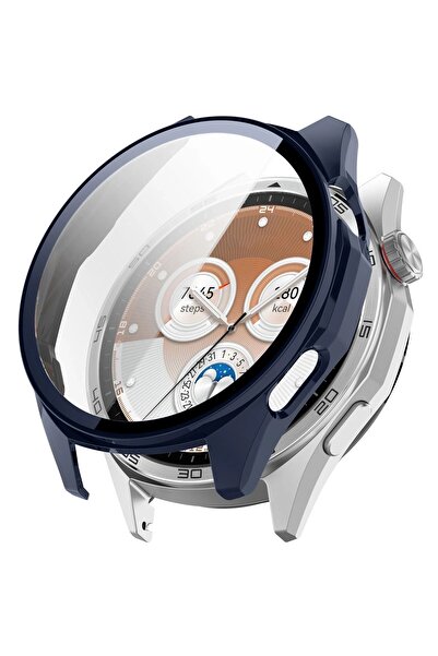 BizonMobile Case with Tempered Glass for Huawei Watch GT6 46mm, Blue