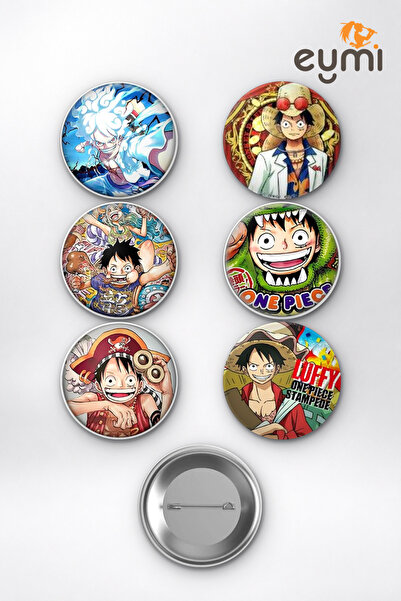 Eymi Design One Piece Monkey D. Luffy Gear 5 Sun God Çanta Süsü Rozet İğneli ...
