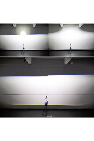 NO BRAND Lentile Proiectoare LASER DUBLU AURA 2.5 " Kit 6000K