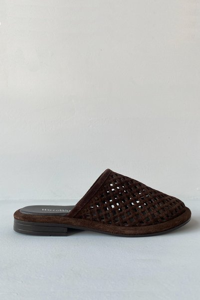 WilloWara Women's Genuine Leather Knitted Slippers |   Maya