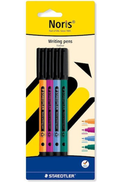 Staedtler Μαρκαδόροι Noris Design Bk Σετ 4 Τεμαχίων