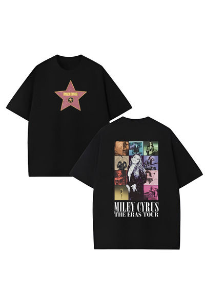 MAGORS Miley Cyrus Printed Unisex Oversize Cut 100% Cotton Crew Neck T-Shirt