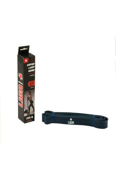 Liga Sport Heavy duty latex band (blue) 208cm.*4,5cm.*3,2cm LIGASPORT*