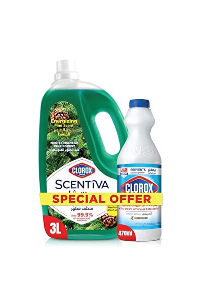 Generic Brand Clorox Scentiva Disinfectant Floor Cleaner 3L, Mediterranean Pi...