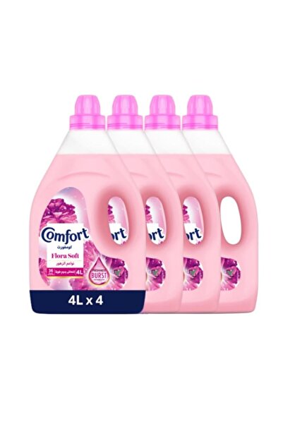 Generic Brand Comfort Fabric Softener, Flora Soft, 4L x 4, with freshness-bur...
