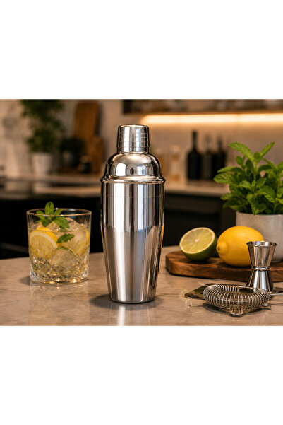 YDGR 550 ml Paslanmaz Çelik Kokteyl Shaker – Profesyonel İçecek Karıştırıcı Bar Shakerı
