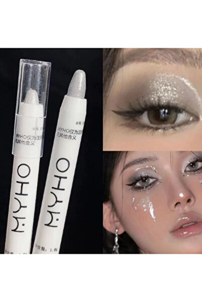 MYHO Highly Pigmented Shimmering Korean Pencil Eyeshadow Illuminator Pen (Sil...
