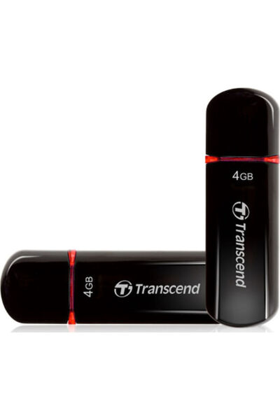 Transcend JetFlash 600 4GB USB 2.0 Στικάκι Μαύρο