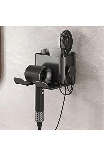 Generic HASTHIP® Wall Mount Hair Dryer Holder, No Drill Bathroom Organizer Ra...