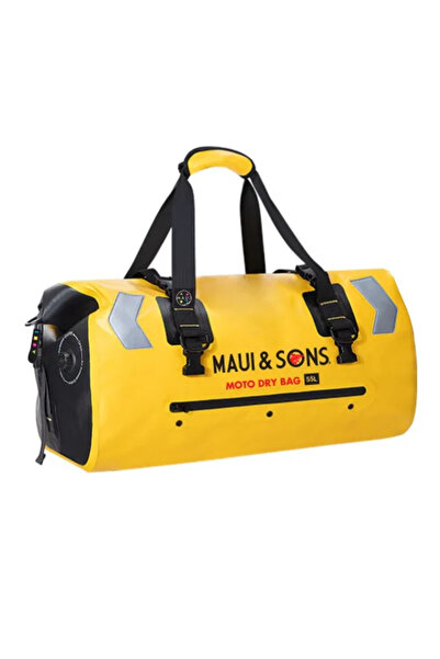 Maui & Sons Στεγανό σακίδιο ουράς μοτοσικλέτας 55lt Roll Top κίτρινο MAUI&SONS