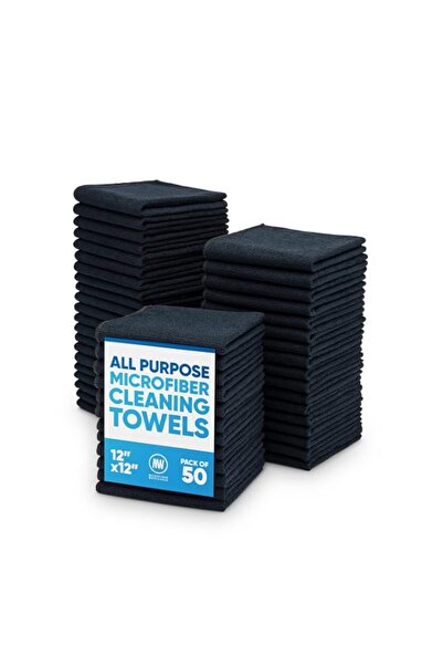 Generic Microfiber Wholesale 12" x 12" Cleaning Cloths (50 Pack) - Reusable T...