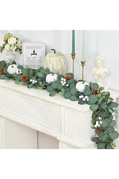 Generic Waipfaru Fall Decorations, 5.9 Ft Fall Leaves Garland for Mantel, Euc...