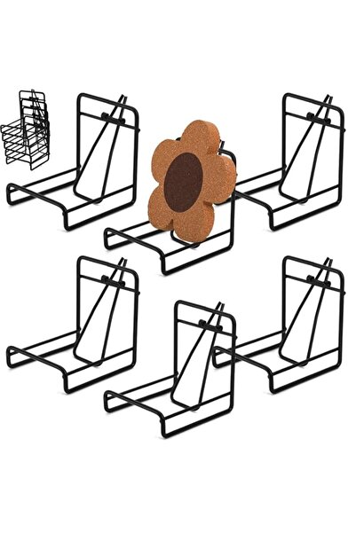 Generic 6 Pack Coaster Holder Rack for Round Square Coasters, Rust-Resistant ...