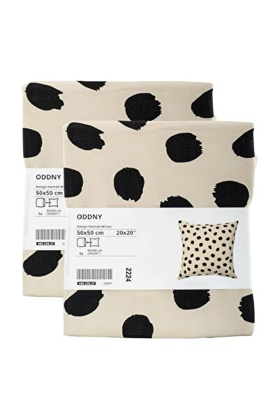Generic Brand IKEA ODDNY Cushion Covers, 50 x 50 cm (20 x 20) Cream/Light Bei...