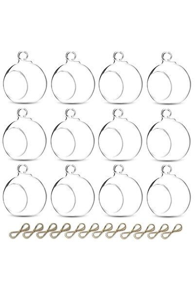 Generic Brand Sziqiqi Hanging Glass Tea Light Holder, Glass Planters for Indo...