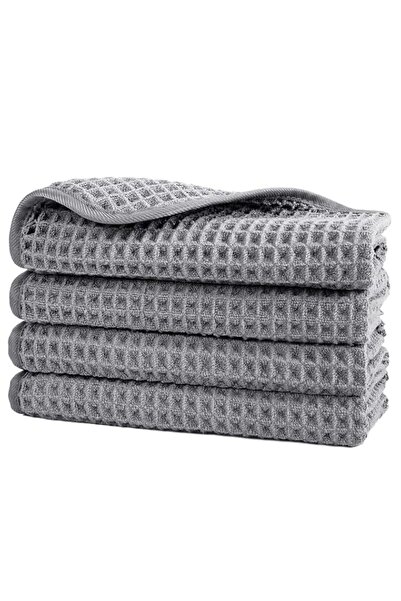 Generic 4 Pack 30x30cm Microfiber Kitchen Dish Cloths, Waffle Weave Absorbent...