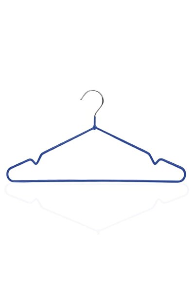 Generic FEELINGS METAL HANGER PVC COATED 12PCS SET 40CM Suit Hanger Cloth Han...