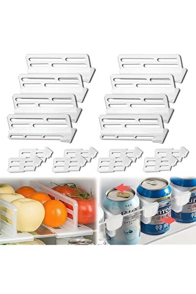Generic 16Pcs White Fridge Divider set,8 Bigger Refrigerator Dividers for Gla...