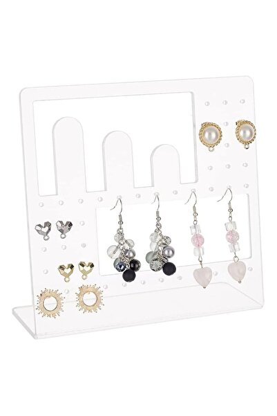 Generic Brand FINGERINSPIRE Acrylic Earring Display Stands Clear L-Shaped Ear...
