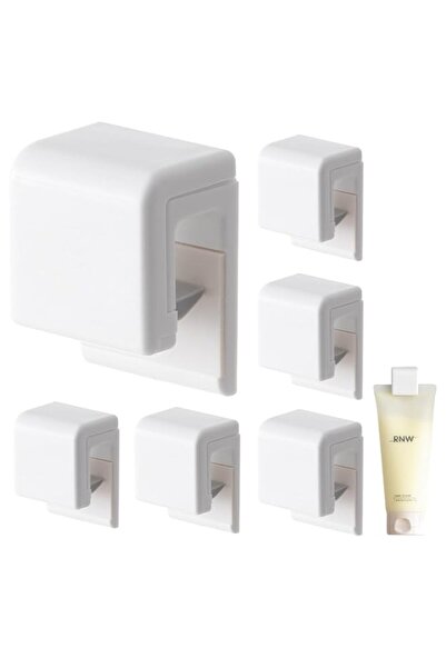 Generic ECVV 6PCS Toothpaste Holder Wall-Mounted Toothpaste Storage Clip Faci...