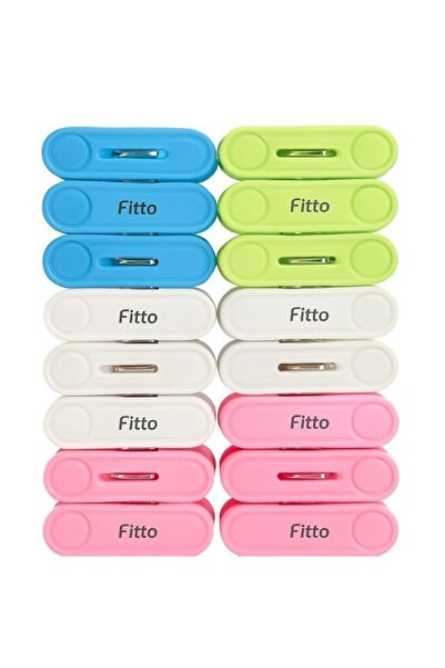 Generic Fitto Plastic Cloth Pins, 16 Pieces - Multicolour for Laundry and Cra...