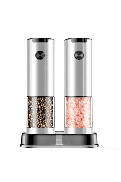 Generic Electric Salt and Pepper Grinder Set, USB Rechargeable Automatic Salt...