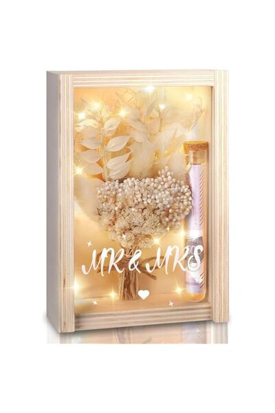 Generic Brand Wedding Gift Box, Unique Money Gift Set with Dried Flowers Wood...