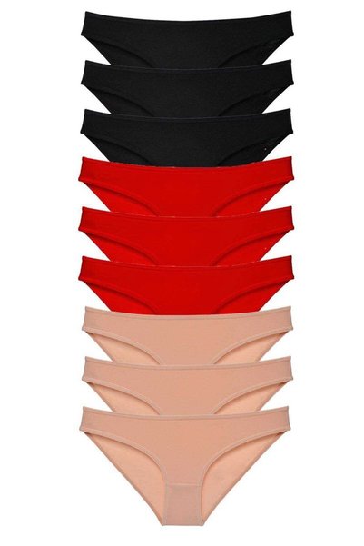 Generic Brand Glb-Stl41414 9 Pieces Super Eco Set Lycra Women's Slip Panties ...