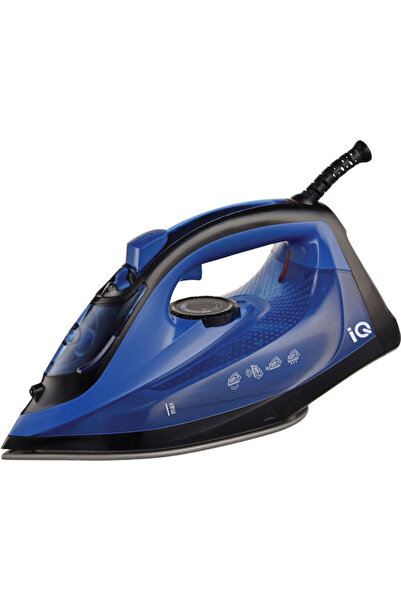 IQ Σίδερο ατμού 2400W με κεραμική πλάκα και συνεχή παροχή ατμού 25γρ/λεπτό Μπ...