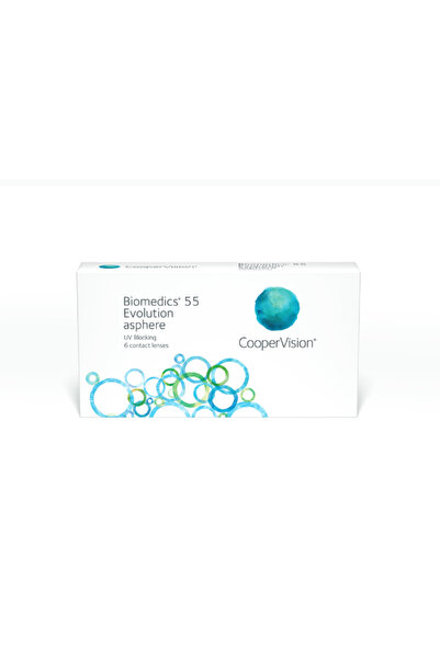 CooperVision Biomedics 55 Evolution Pack Of 6, Monthly Disposable Contact Len...