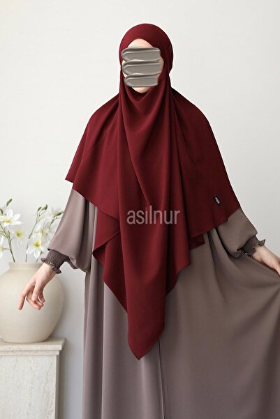ASİLNUR Alya Single Layer Soufflé Claret Red