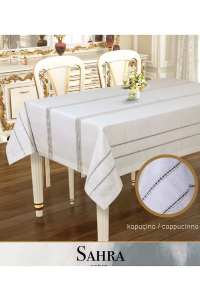 CB.B. TÜRK İŞİ HOME Sahra Model Kapicino 160X220 cm Polyester Openwork Linen ...