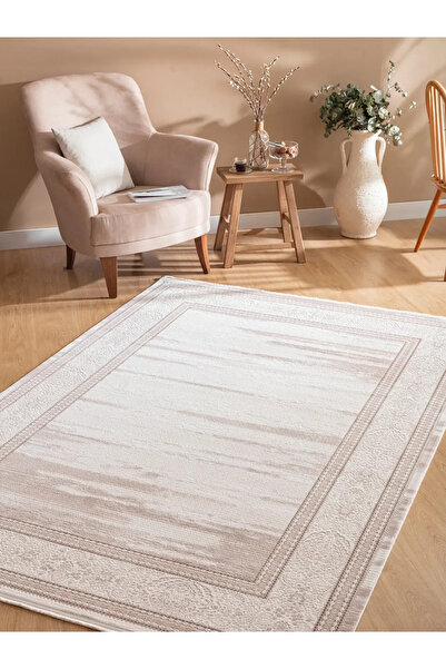 Tuğra Halı Yeditepe YT03 160 x 230 cm Krem Triko Akrilik 8 mm Saçaklı Salon O...