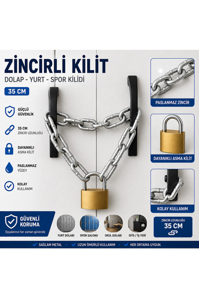 Vi Caro KYK yurt dolap kilidi + öğrenci dolap kilidi + okul dolap kilidi
