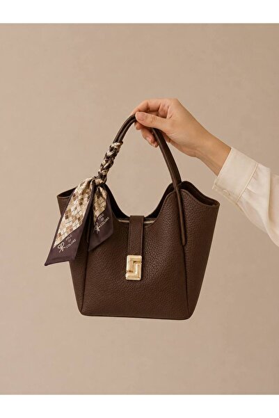 Polo Of Colors Fular Detail Women's Luxury Special Production Hand Shoulder Bag