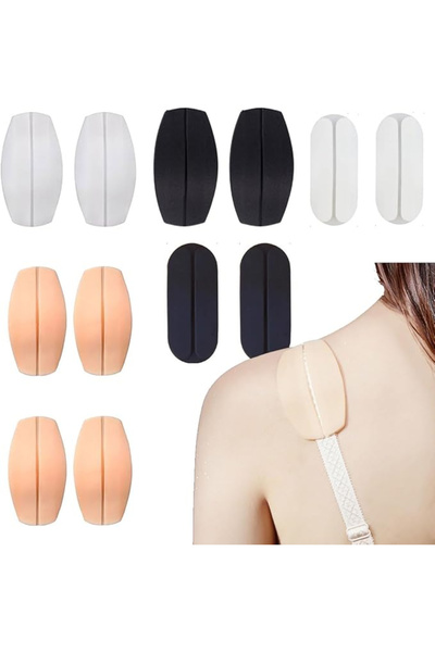 OEM Set de 12 pernuțe din silicon pentru bretele de sutien, antiderapante, Ne...