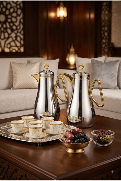 Generic Luxury Stainless Steel Tea and Coffee Thermos Set 1L Each - 2 Pieces ...