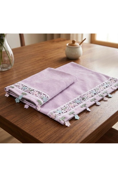 Arliva Home Alya Velvet vezeni set od 2 peškira sa analnim i ženskim motivom ...