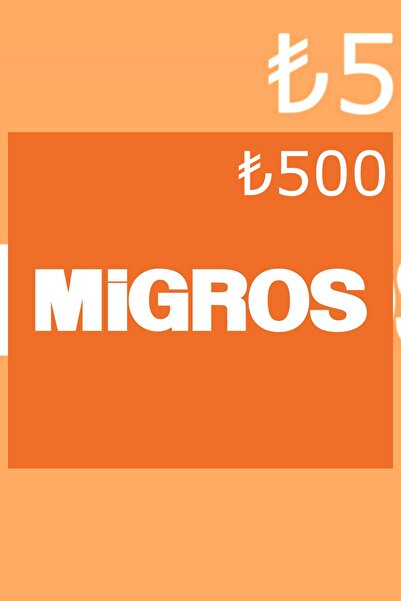4M Soft Migros 500 TL Dijital Hediye Kartı (Gift Card)