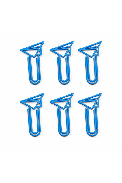 BESİNG Paper Clips with Airplane Figures, Set of 6
