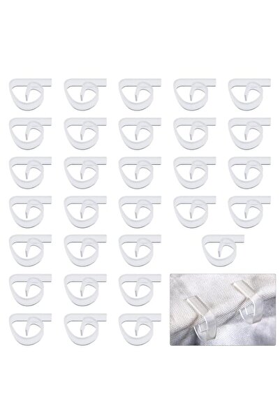 Generic 30 Clear Plastic Tablecloth Clips for Indoor and Outdoor Use, Perfect...