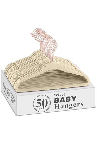 Generic Red Dot Gift® 50-Pack Baby Velvet Hangers 11Inch - Nursery Clothes Ha...