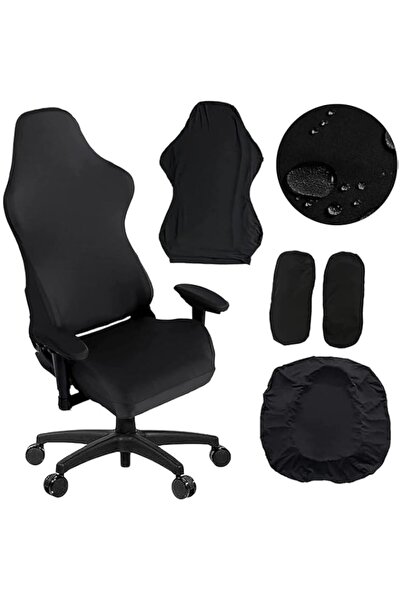 Generic Computer Chair Cover for Office, Chair Covers Set of 4 for Gaming Cha...