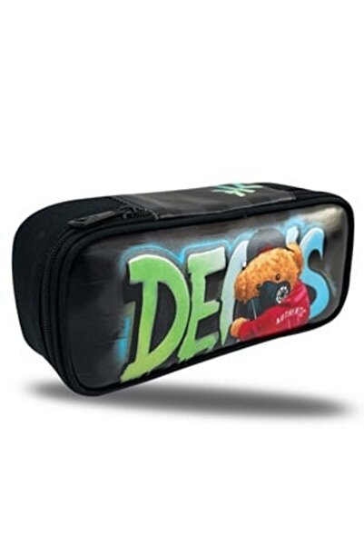 DECKS Penar Tub Negru Ursulet Graffiti 23x5x10cm -