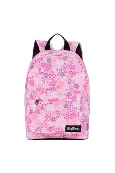 My Way Pink Kindergarten Backpack with Patterned -